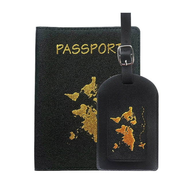 Travel PU Leather Organizer - 5 Colors, Airtight, 1Pack2Pics, Store Documents/Accessories