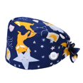 thumbnail image 1 of Operating Hats Nurses Gourd-shaped Long-time Service Pure Color Dull Polish Assorted Colors Buttons Christmas Day Bouffant Caps 13, 1 of 9