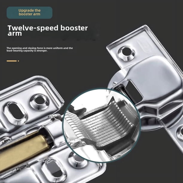 Bisagra de acero inoxidable 304 engrosada para aviones, amortiguador hidráulico, accesorios de hardware para bisagras de tubería de armario