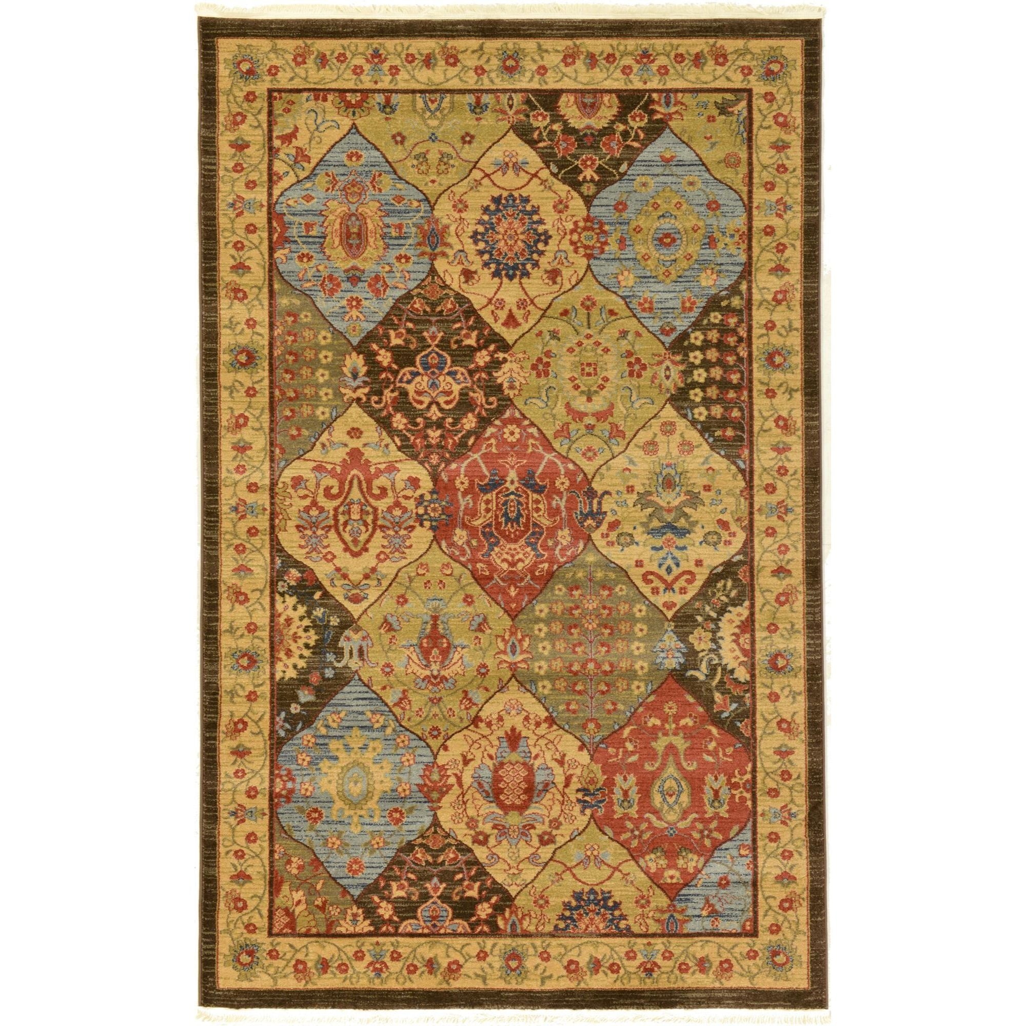 Unique Loom Edinburgh Floral Traditional Area Rugs, Multicolor