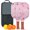 Brick-red-3, variant on Pickleball Paddles Set Of 2, Fiberglass Surface, Love Romantic Valentine Print, 4 Balls & Bag