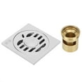 thumbnail image 3 of Bathroom Balcony Washing Machine Stainless Steel U Shape Odor Resistant Dual Use Floor Drain, 3 of 8