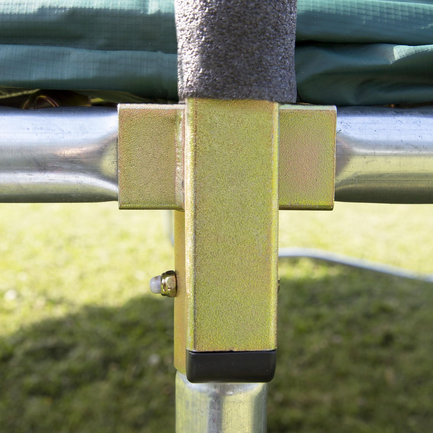 SKYWALKER TRAMPOLINES 10 FT, Round, Green Outdoor Trampoline for Kids with Safety Enclosure Net and Spring Pad, ASTM Approval, Rust Resistant