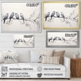thumbnail image 4 of Designart "Birds on the Brink of Flight I" Animals Floater Framed Canvas Print, 4 of 7