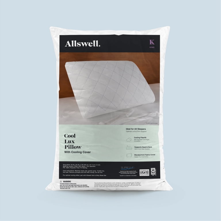 Allswell Cool Lux Cooling Bed Pillow, King photo 2