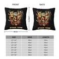 thumbnail image 2 of Attack On Titan Square Pillow Case Pillow Holder Soft Decorative Pillow Sham Cushion Cases Pillowcase 20"X20", 2 of 7