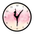 thumbnail image 1 of Reloj de pared para niña de Ballet, decoración colgante de baile de Ballet, regalo de arte moderno, reloj versátil, decoración del hogar para granja, 1 of 8