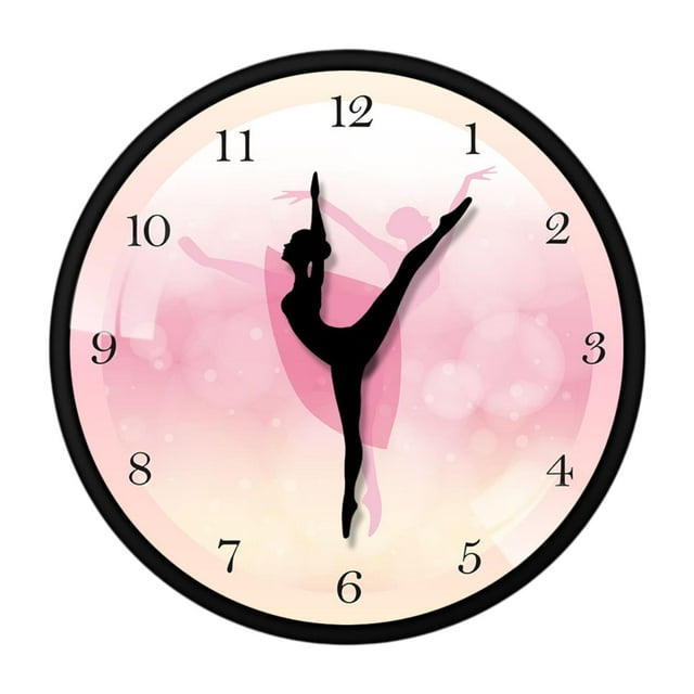 Reloj de pared para niña de Ballet, decoración colgante de baile de Ballet, regalo de arte moderno, reloj versátil, decoración del hogar para granja