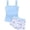 A312-Sky Blue, variant on HCNTES Girls Swimsuits Two Piece Tankini Sets Ruffle Bathing Suit with Chest Pad Size 6-15 Years(Orange,11-12 Y)