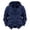 Dark Blue, variant on Mens Zip Up Cargo Hoodies Double Zipper Hooded Jacket Outdoor Work Sweatshirt Coats