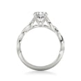 thumbnail image 3 of Meryn Jewelry 1.37 Ct Round Cut Moissanite Ring - Criss Cross Design in 14K White Gold Plated Ring - Elegant Engagement Ring for Women's - Ideal Gift for Weddings or Special Occasions, 3 of 6