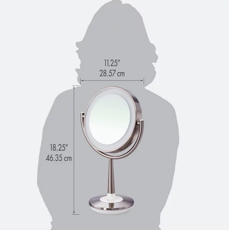 Brookstone Cordless Illuminated Makeup Mirror