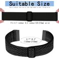thumbnail image 4 of ORUYROP Stretchy Bands Compatible with Fitbit Versa 4/Fitbit Versa 3/Fitbit Sense 2/Fitbit Sense Women Men, Soft Elastic Nylon Loop Strap Adjustable Replacement bands for Versa 4/Versa 3/Sense, 4 of 7