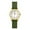 Gold/Army, variant on Petite Nurse Watch Timepiece for Adult Female Medical Pros. Easy Read Dial, Silicone Band