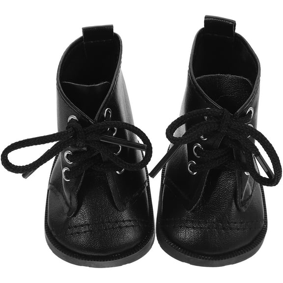 MRLESS 1 Pair of Doll Dressing Boots Doll PU Boots Miniature 18-inch Doll Shoes