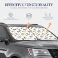 thumbnail image 4 of Saiise happy new year Raccoon for Foldable Car Sun Shades (2-Pack) Offer Sun Protection with an Easy-fold Design for Convenient Windshield Shading-Medium, 4 of 6