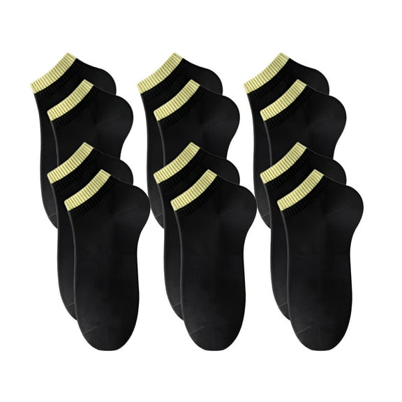 TELOLY 5Pairs Mens Ankle Socks9-13Mens Ankle Socks Size 9-11 Men's Socks ,Colormixing1