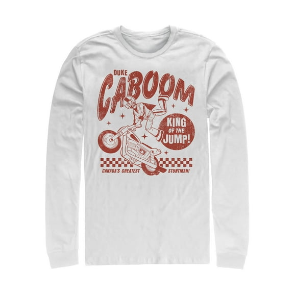 Men's Toy Story Caboom King Jump Long Sleeve Shirt White Medium
