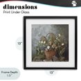 thumbnail image 4 of Stupell Industries Traditional Floral Basket Still Life Black Framed Print Under Glass, 13 x 13, by Lazar Studio, 4 of 8