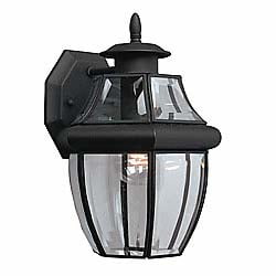 Generation Lighting 8038-12 Lancaster 12"H Outdoor Wall Lantern 1-Light Black
