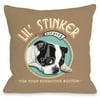 "Lil Stinker Biscuits" Indoor Throw Pillow by Retro Pets, 18"x18"