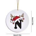 thumbnail image 3 of RyanK Christmas Clearance Christmas Letters,Christmas Gifts,Christmas Decorations,3.15x3.15 in Letter Name Ornament Family Initial Ornament Personalized Ornament Name Family Christmas Ornament N, 3 of 9