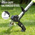 thumbnail image 3 of Steelite 4-Claw Stand Up Weed Puller Tool,Heavy Duty Weed Pulling Tool with 39" Long Handle & Quick-Release Ejector Mechanism,Detachable Gardening Hand Weeding Tool,Root Weed Remover Tool for Lawn, 3 of 10