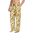 thumbnail image 6 of Pofeuu Classical Cute Sunflower Print Men's Pajama Pants, Soft Lounge Pajama Pants with big pockets for Men Plaid Pj Bottoms-Large, 6 of 6