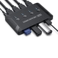 thumbnail image 2 of Selector de interruptor USB 3.0 4 puertos con dispositivos USB Conmutador KVM USB para Impresora Escáner Laptop PC, 2 of 9