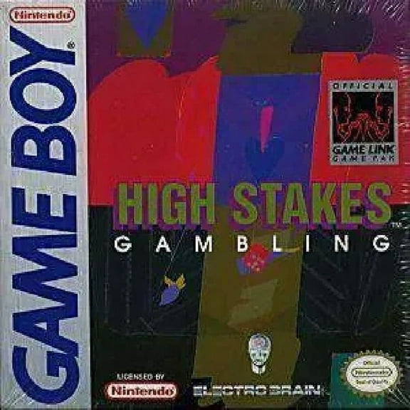 Restored High Stakes (Nintendo Gameboy Original, 1992) Gambling Game (Refurbished)