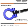 thumbnail image 2 of Blue Track Racing Style Tow Hook Ring For Lexus NX200 NX200t NX300h, Made of Lightweight Aluminum, 2 of 9