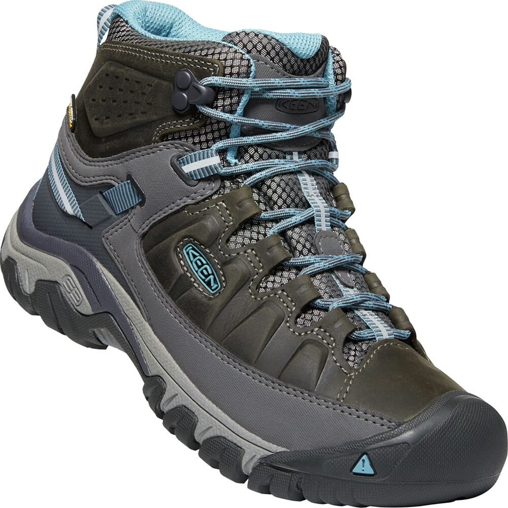 keen blue hiking boots