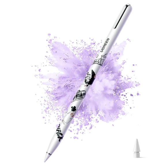 UGREEN L&aacute;piz para iPad 2018-2025, Mu&ntilde;ecas Lindas Stylus Pen con Carga R&aacute;pida, Inclinaci&oacute;n y Palm Rejection, Pluma Compatible con iPad Pro 11/12.9/13/M4, iPa