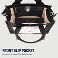 thumbnail image 3 of True Religion Tote, Women's Medium Travel Shoulder Bag with Adjustable Strap, Black Denim, 3 of 7