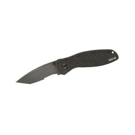 Kershaw 1670TBLKST Tanto Blur Serrated Knife with 3-3/8'' Blade