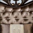 thumbnail image 4 of Furniture of America Haggen Velvet Tufted and Nailhead Arm Chair in Brown, 4 of 10