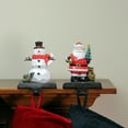 thumbnail image 6 of Northlight Santa and Snowman Christmas Stocking Holders - 5.5" - Set of 2, 6 of 6