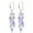 Purple, variant on Cubic Zirconia Dangle Earrings - Sterling Silver Crystal CZ Chandelier Rhinestone Wedding Statement Earring for Bride Bridesmaids Mother of Bride Pageant Party Prom