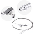thumbnail image 3 of Veeki For Chevy TH350 Stainless Steel Braided Transmission Kick Down Cable Detent Kickdown-0516, 3 of 5