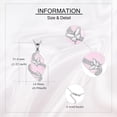 thumbnail image 2 of XATENJE Rose Quartz Necklace 925 Sterling Silver Butterfly Pendant Necklace Pink Crystal Necklace Rose Quartz Jewelry for Women, 2 of 6