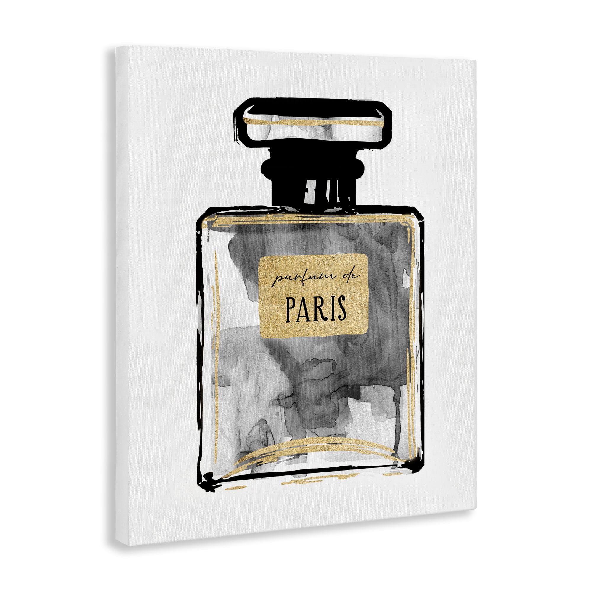 Stupell Industries Bold French Perfume Beauty & Fashion Painting Gallery Wrapped Canvas Art Print Wall Art, 16 x 20