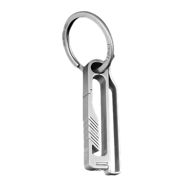 Lightweight Titanium Key Chain Men Waist Belt Key Ring Holder Hook 