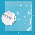 thumbnail image 2 of GPI 8” x 8” Reclosable Ziplock Bag 2 Mil Jumbo Clear Zipper Bags for Household & Packaging,100-Pack, 2 of 7