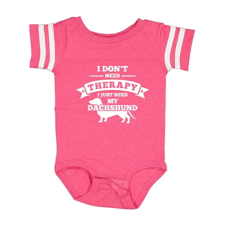 

Inktastic No Therapy Dachshund Boys or Girls Baby Bodysuit
