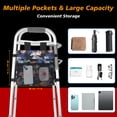 thumbnail image 3 of SupreGear Folding Walker Storage Pouch – Water-Resistant, Hands-Free Organizer for Seniors, Black Botanical Floral, 3 of 7