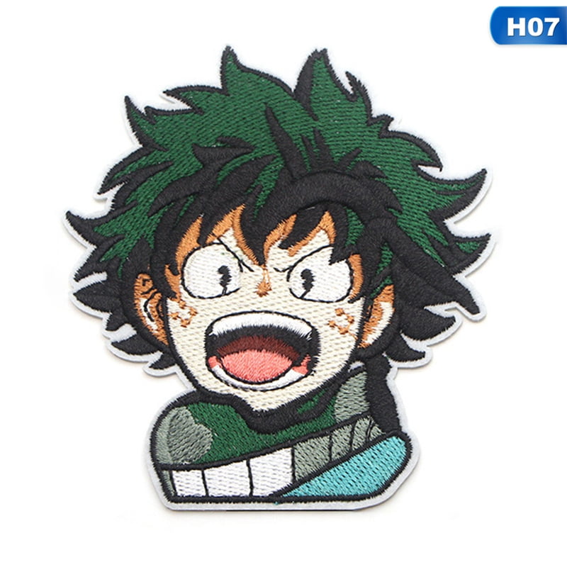 FRIUSATE Naruto My Hero Academia Embroidered Iron on Patches Anime Embroidery Sew on Patches Badge Applique for Clothes Jackets Jeans Coats Cap My Hero Academia 