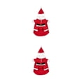 thumbnail image 4 of Greeniant Frío invierno Navidad mascotas ropa espesada caliente mantener cómodo traje de moda lindo accesorio de dibujos animados para el hogar SG 2piezas, 4 of 6