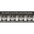 thumbnail image 2 of Wolfe Irish Coat of Arms Tumbler Glasses - Set of 4 (Sand Etched), 2 of 2