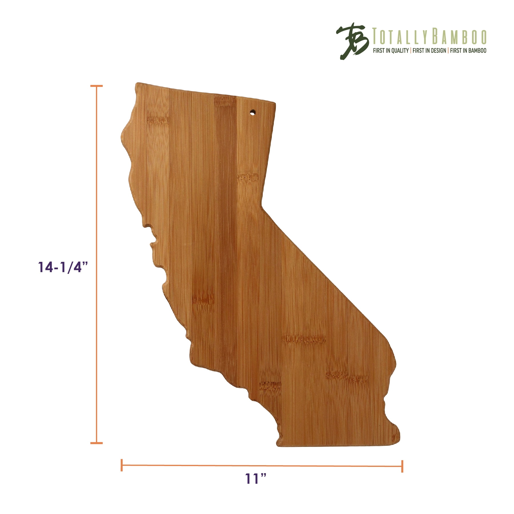 California State Shaped Bamboo Serving & Cutting Board