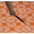 thumbnail image 3 of Vargottam Indoor/OutdoorTablecloth58x120 Inch Rectangle Tablecloth with Umbrella Hole and Zip- Waterproof PatioTableCloths- TableCovers for Backyard RectangularTable- Orange, 3 of 5
